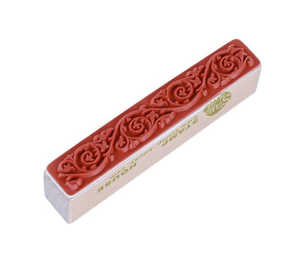 Producto INSEET Retro Wooden Rubber Stamp Seal Flower Floral Lace Bor