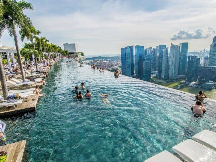 Lugar Marina Bay Sands Singapore Infinity Pool