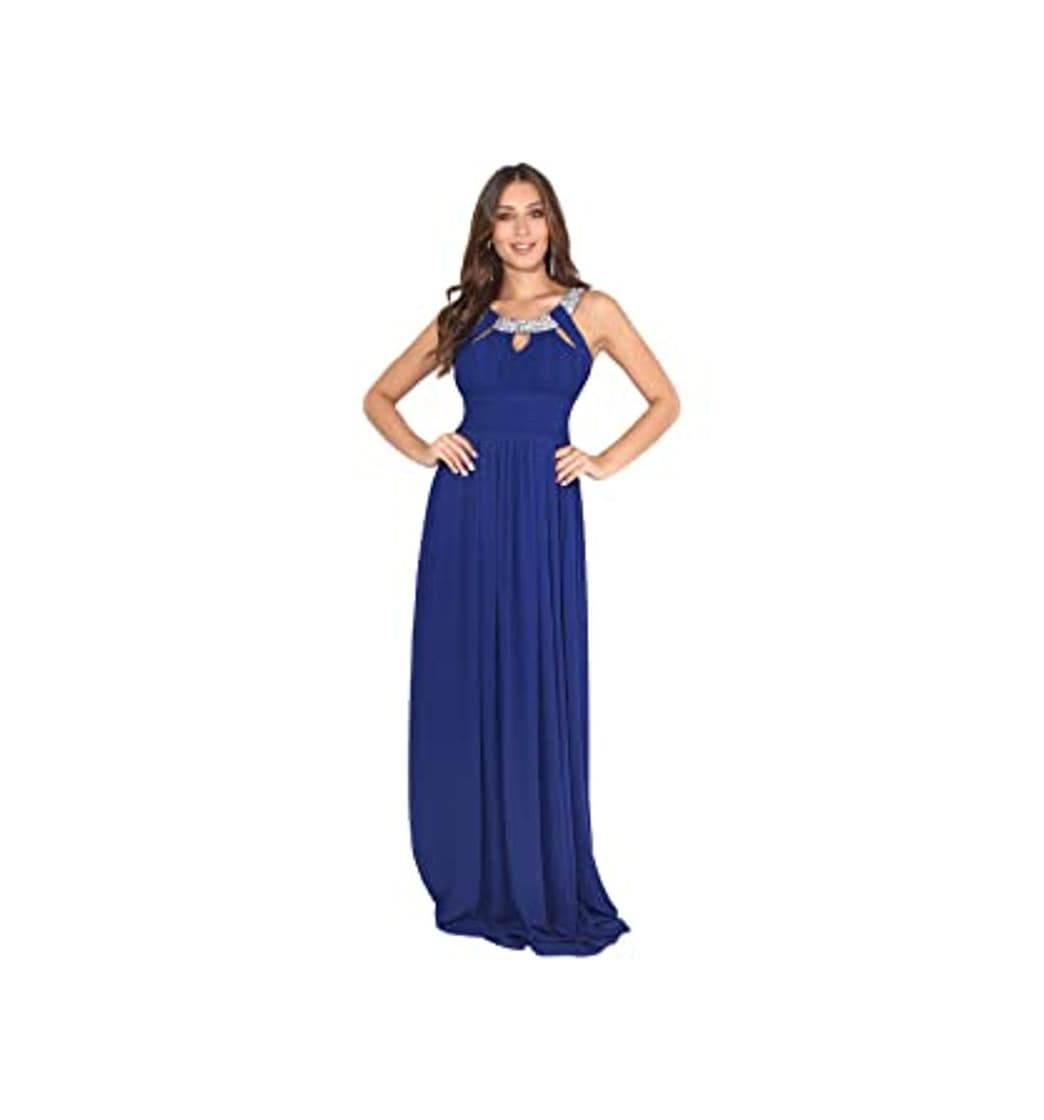 Product KRISP Vestido Mujer Fiesta Largo Talla Grande Hombro Descubierto Invitada Boda Dama,