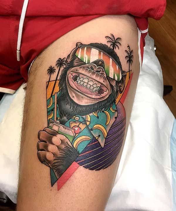 Fashion Monkey tattoo