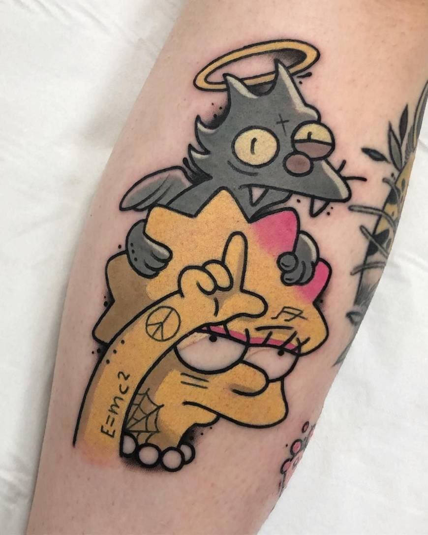 Moda Tatuagem Simpsons