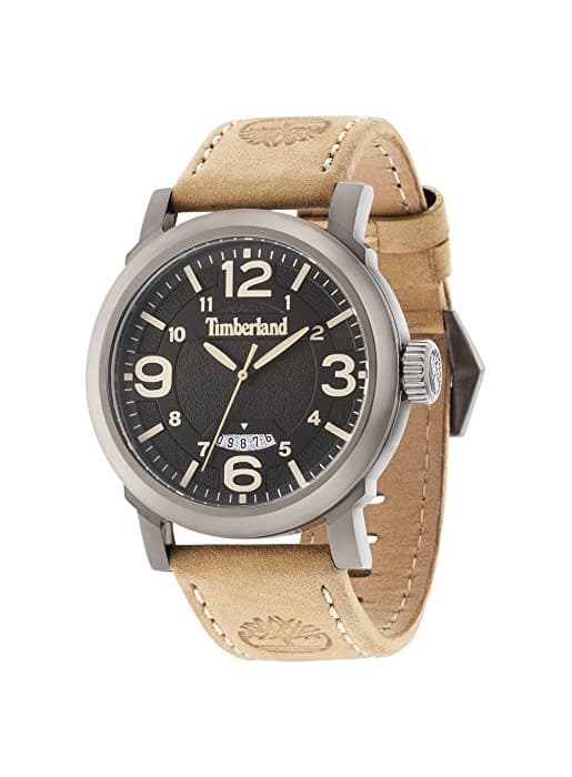 Fashion Timberland Reloj Analogico para Hombre de Cuarzo con Correa en Piel TBL14815JSU.02