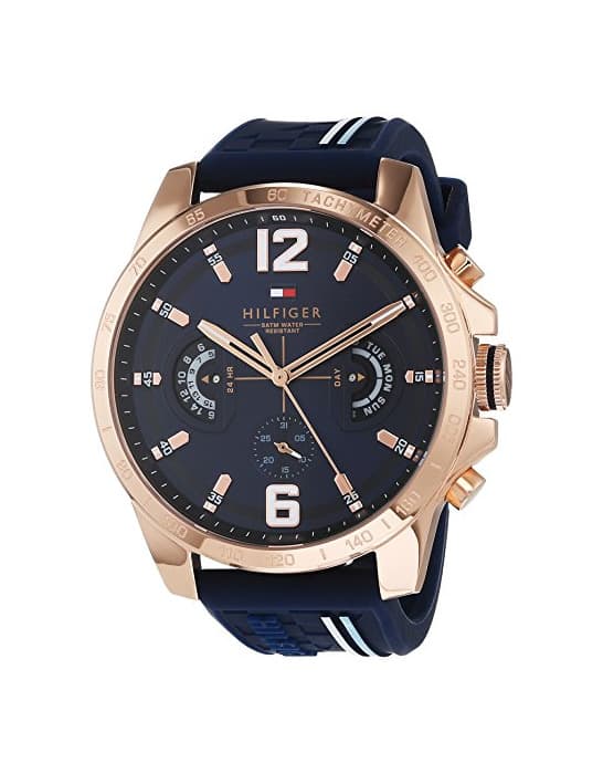 Product Tommy Hilfiger Reloj Multiesfera para Hombre de Cuarzo con Correa en Silicona