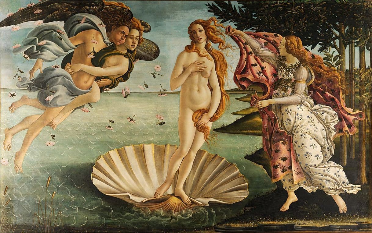 Moda O Nascimento de Vênus, Sandro Botticelli