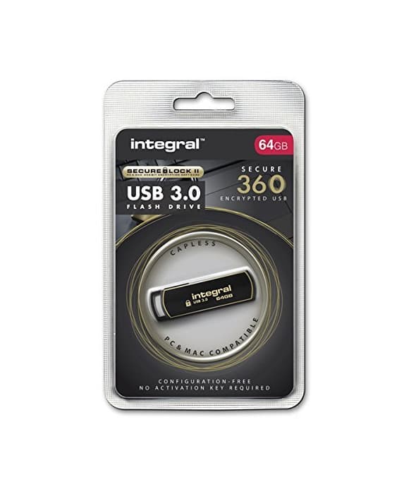 Producto Integral 64GB Secure 360 Encrypted USB3.0 Unidad Flash USB USB Tipo A