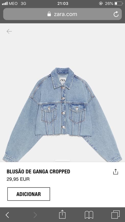 Moda Blusão de ganga