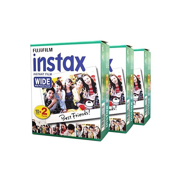 Electronic Fujifilm Película fotográfica instantánea 60 para cámara Instax Wide 210 200 100 300