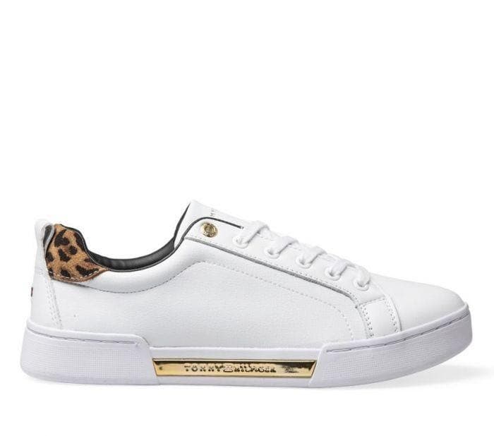 Moda Tommy Hilfigher - Leopard print trainers