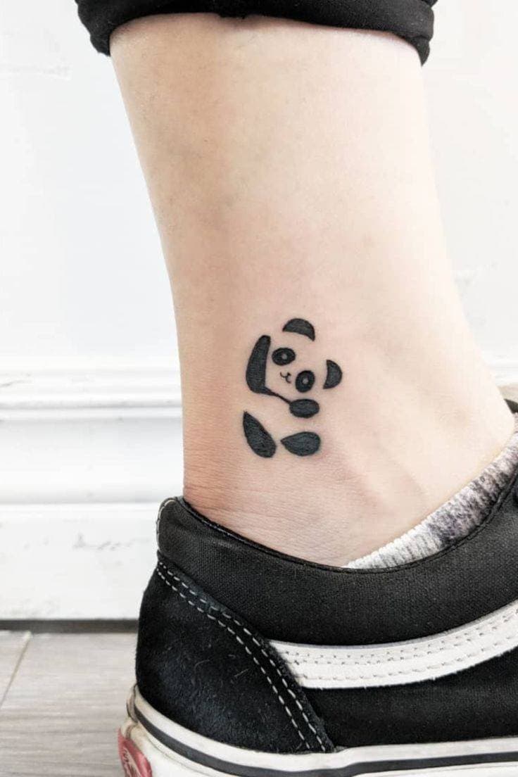 Fashion Tatuagem de panda