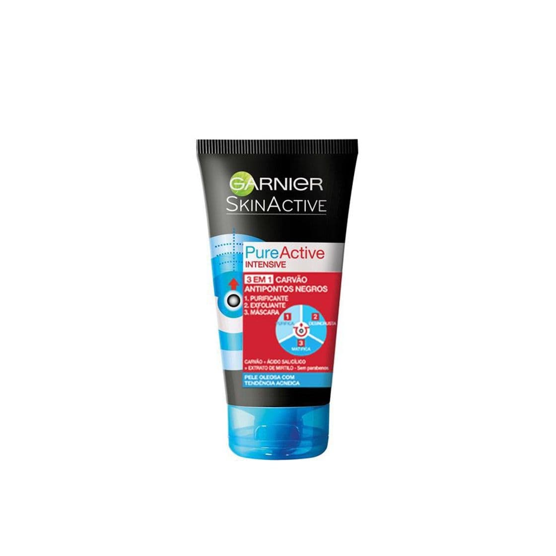 Producto Pure Active Intensive Máscara 3 em 1 Carvão