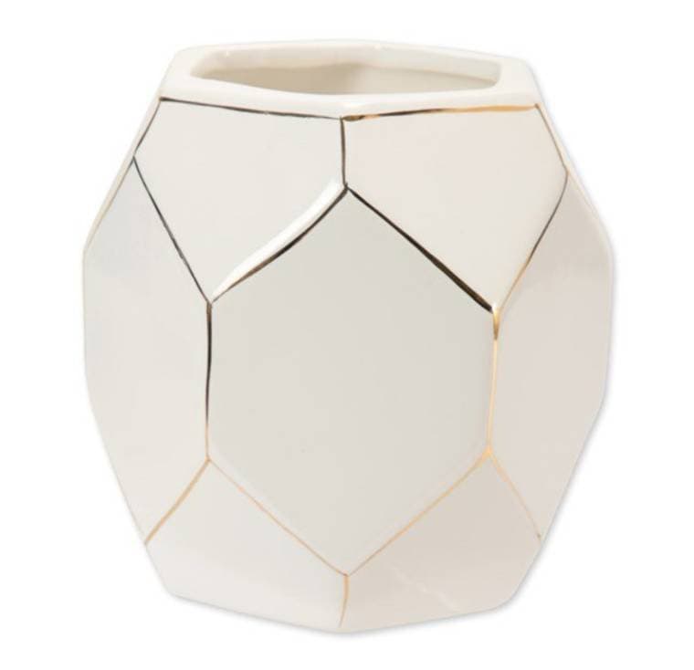 Fashion Large Ceramic Geo Pot