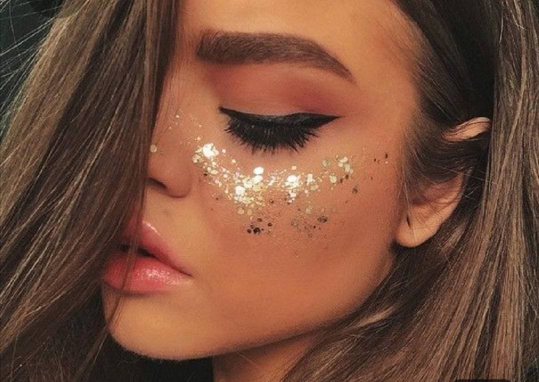 Moda Glitter+eyeliner=🤤