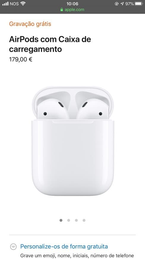 Moda Air pods Apple