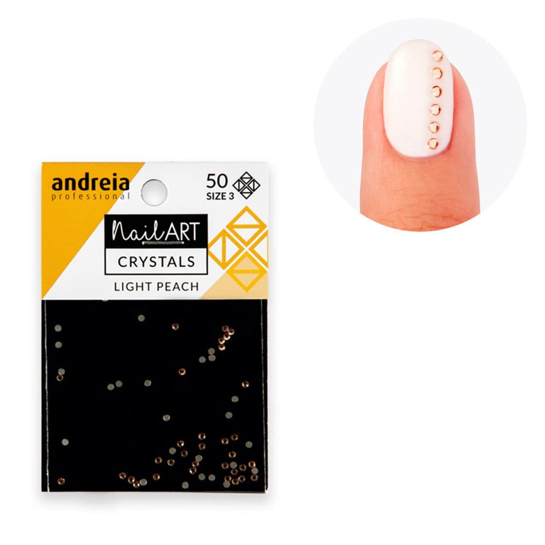 Fashion Andreia Crystals Light Peach 3 » Nail Art » Unhas » Pluricosmética