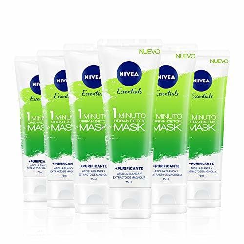 Belleza NIVEA Urban Skin Detox Mascarilla Purificante 1 Minuto en pack de 6