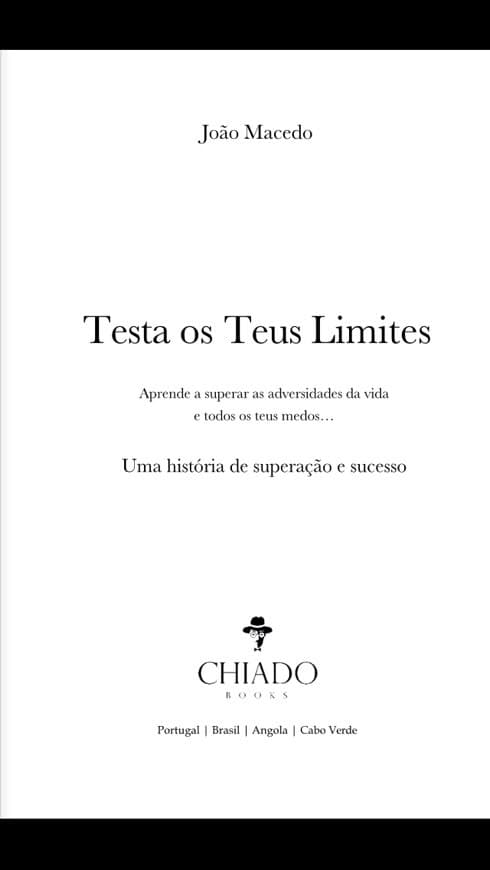 Libro Testa os teus limites