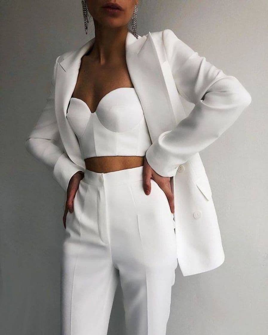 Fashion Complete White Outfit 