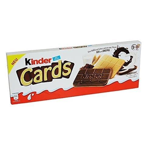 Place Kinder New Cards Galletas Wafer con Leche y Chocolate Blanco 128g