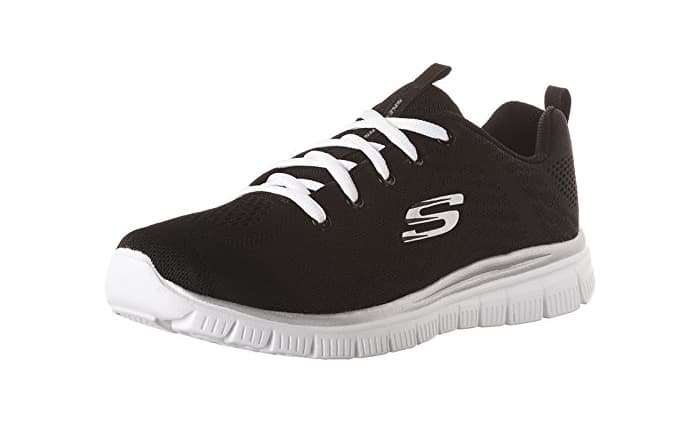 Fashion Skechers Graceful-Get Connected, Zapatillas para Mujer, Negro