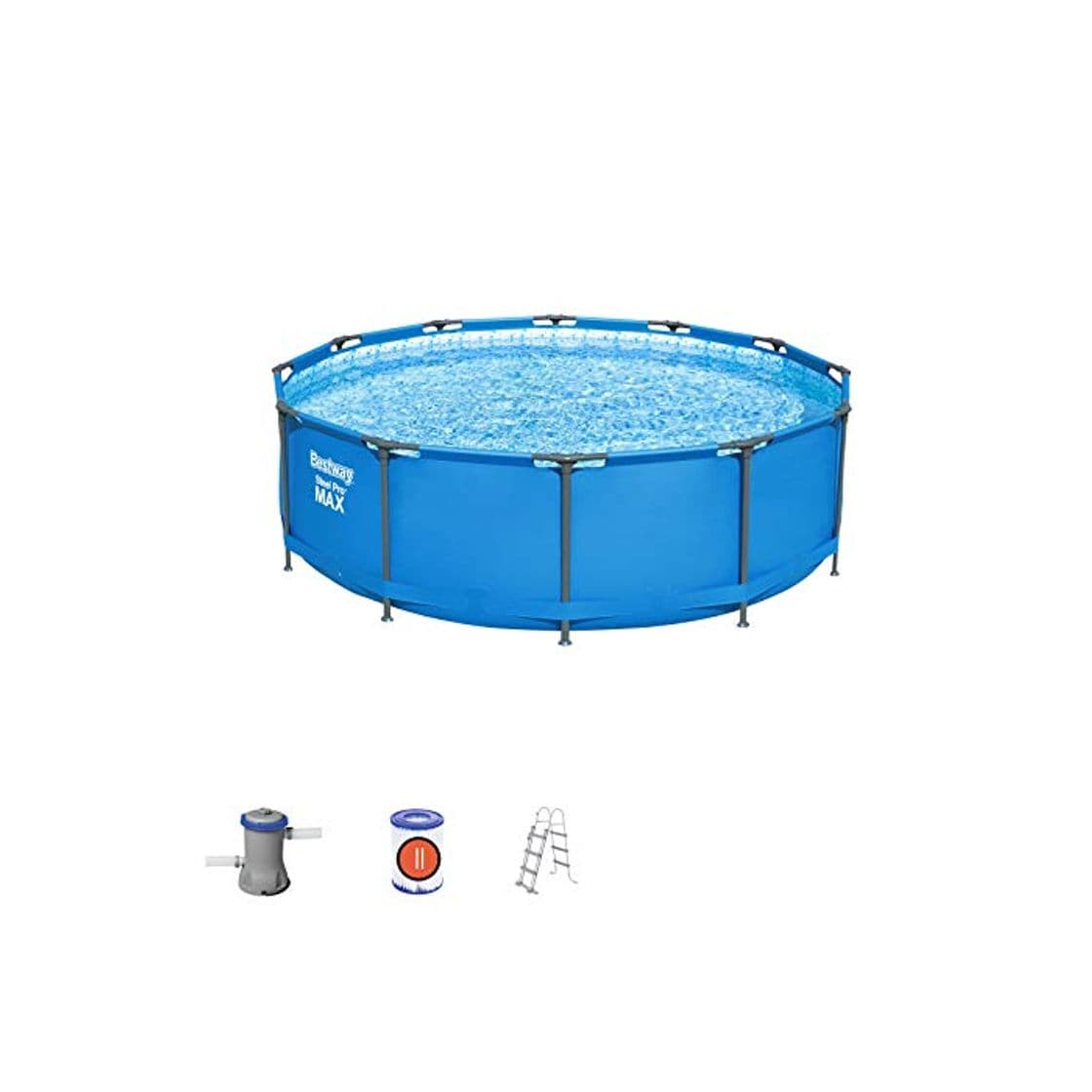 Producto Bestway Steel Pro Max - Piscina Desmontable Tubular, Depuradora de Cartucho de