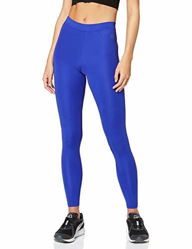 Product Marca Amazon - AURIQUE Mallas Largas de Deporte para Mujer , Azul