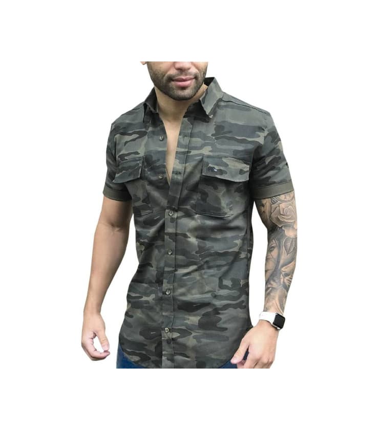 Producto Camisa Estampada Camuflada