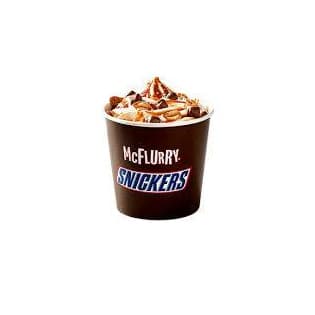 Producto McDonald's "McFlurry Snickers®"