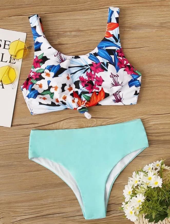 Fashion Floral bikini -SHEIN