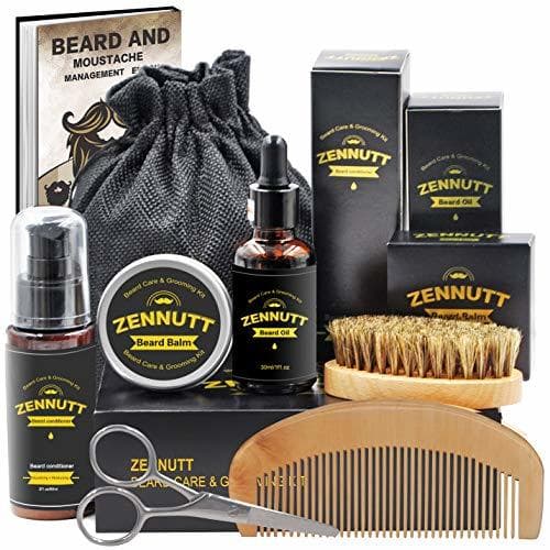 Belleza ZENNUTT Kit para el cuidado de la barba con acondicionador de barba