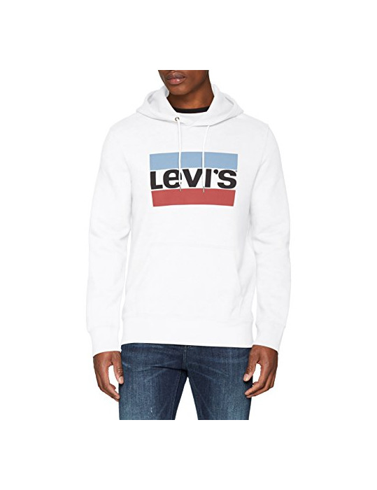 Fashion Levi's Graphic Po Hoodie-B, Capucha para Hombre, Blanco