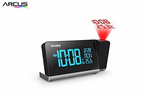 Product GARNI Technology 165 Arcus Projection Alarm Clock Negro