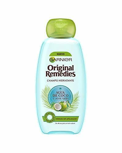 Belleza Garnier Original Remedies Agua de Coco y Aloe Vera champú hidratante