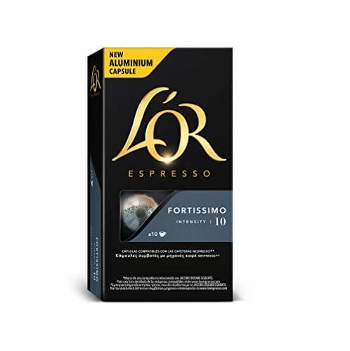 Product L'Or Espresso Café Fortissimo Intensidad 10 - 50 cápsulas de aluminio compatibles