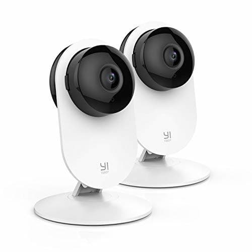 Electronic YI Cámara de Vigilancia 1080p IP Cámara WiFi con Micrófono y Altavoz,