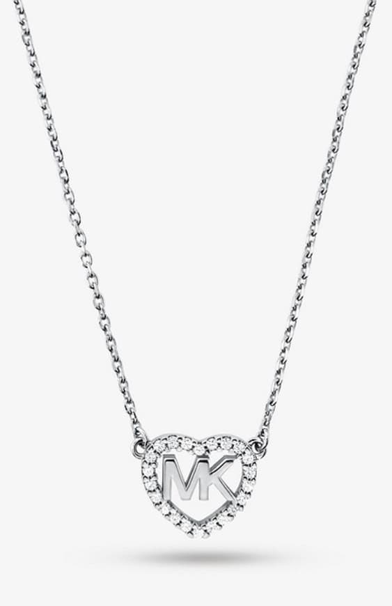 Fashion Silver logo heart necklace - Mk