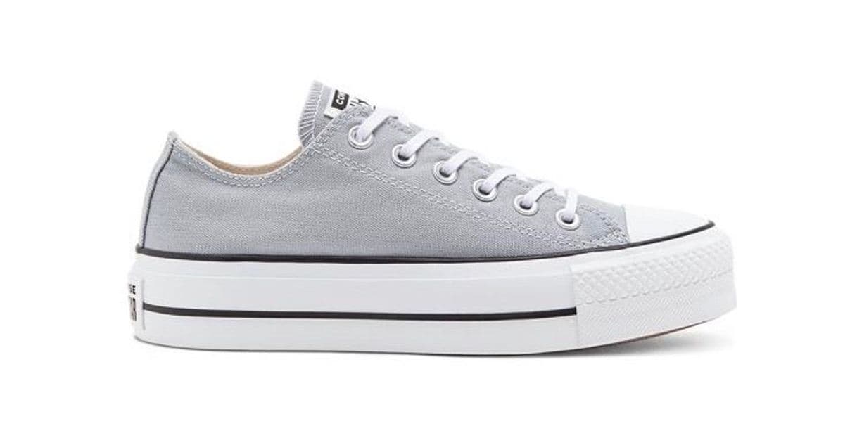 Moda Converse plataforma cinza