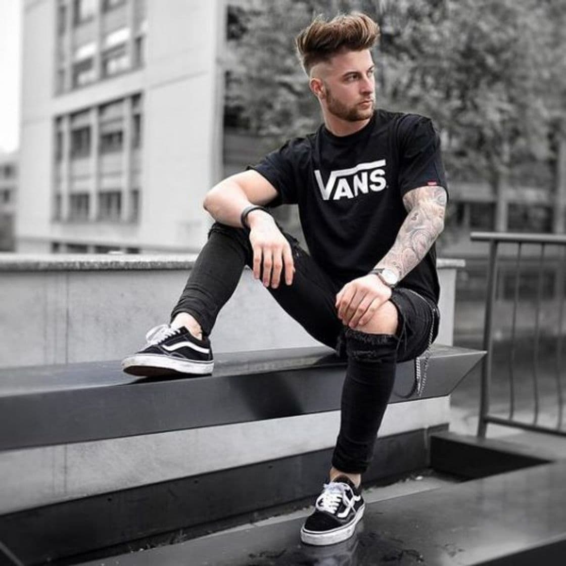 Moda Look estiloso com vans