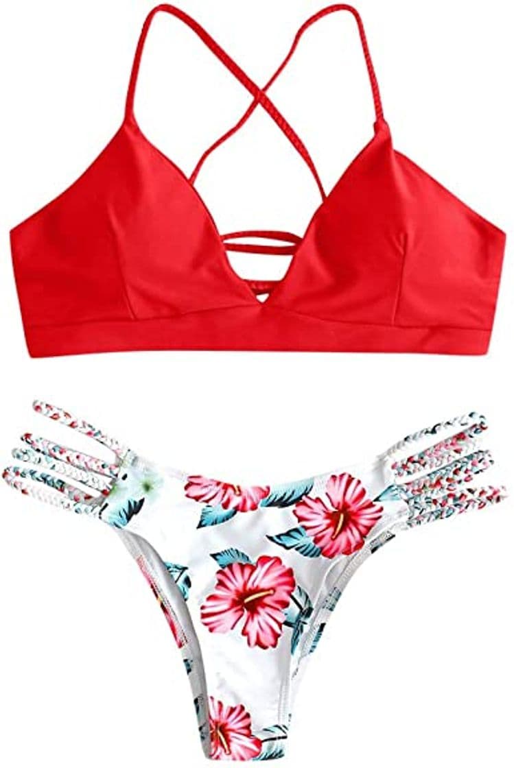 Product riou Bikini Conjuntos de Bikinis para Mujer Push Up Mujeres Traje de BañO Estampado Bohemio Dividido BañAdores con Relleno Tops y Braguitas Mujer 2019 brasileños vikinis