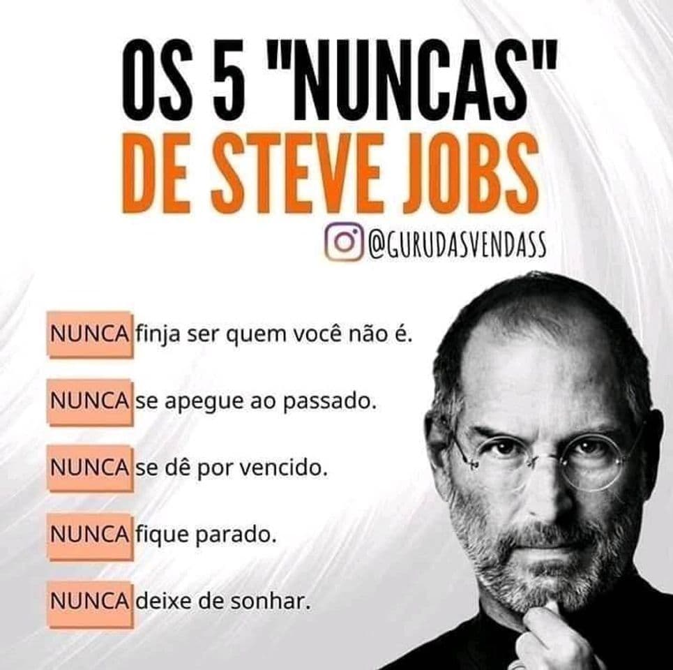 Fashion Steve Jobs (5 never say)