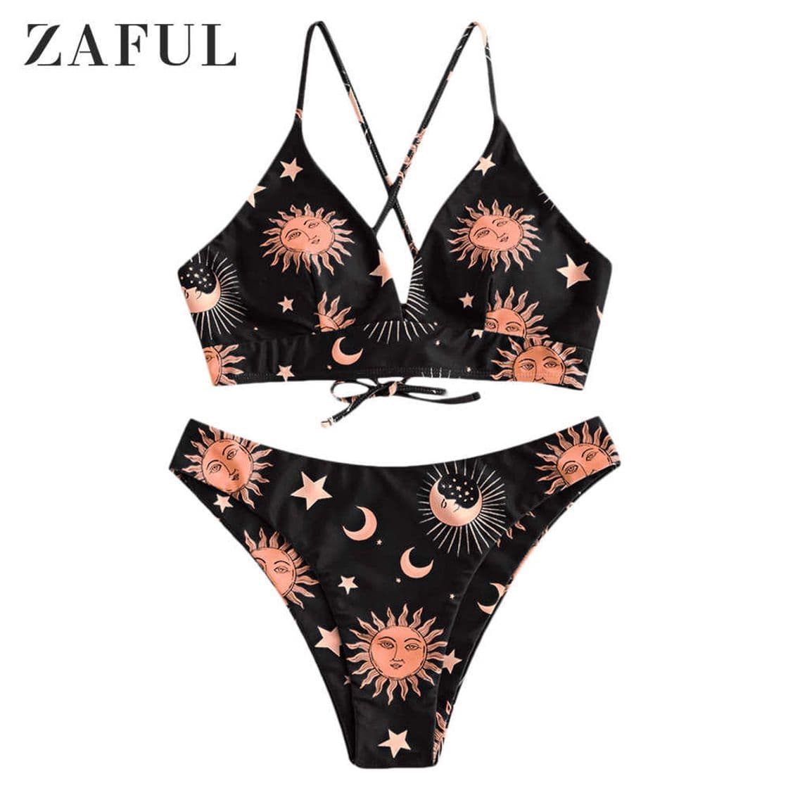 Fashion ZAFUL - Conjunto de bikini de dos piezas para mujer