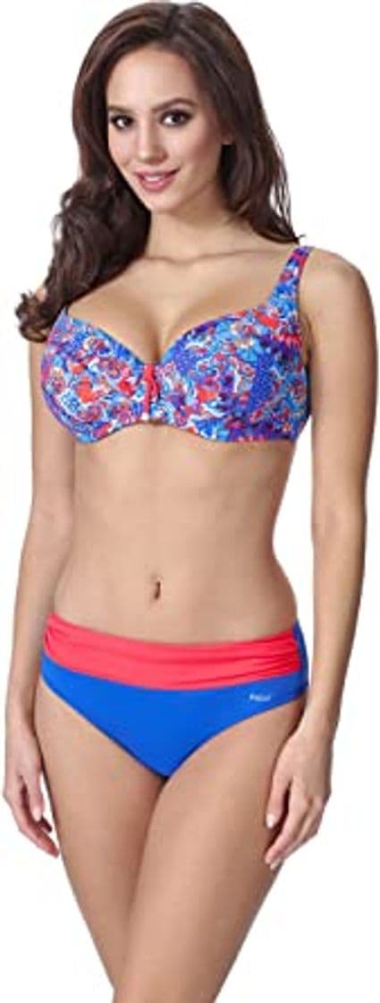 Moda Feba Push Up Bikini Bañadores Trajes de Baño Conjunto Tops Sujetador y