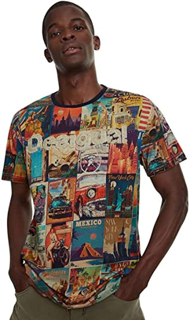 Producto Desigual Camiseta Logan Negra para Hombre