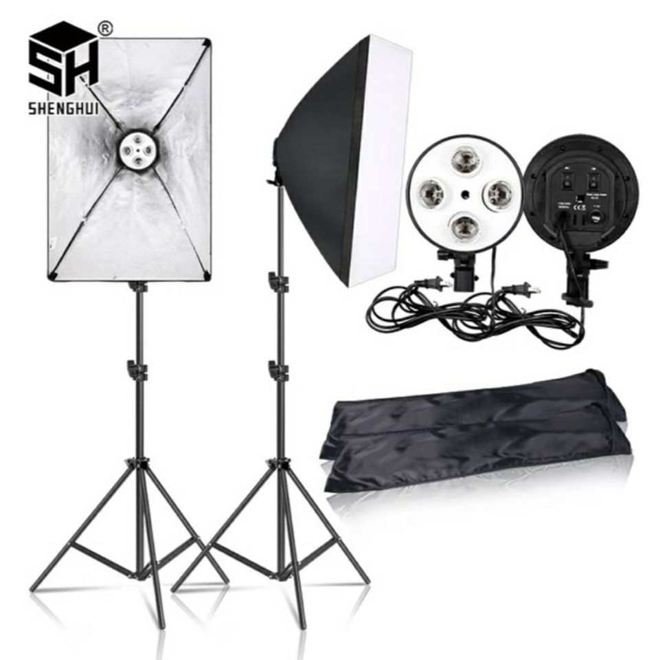 Moda Kit de iluminação softbox da fotografia de sh