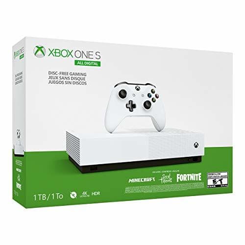 Electrónica Microsoft Xbox One S All Digital - Consola de 1 TB, color