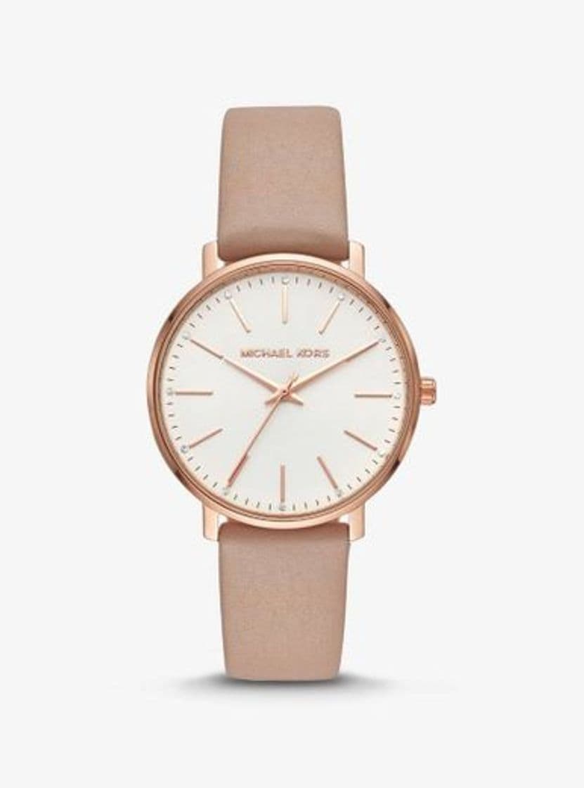 Fashion Michael Kors Reloj Analógico para Mujer de Cuarzo con Correa en Cuero