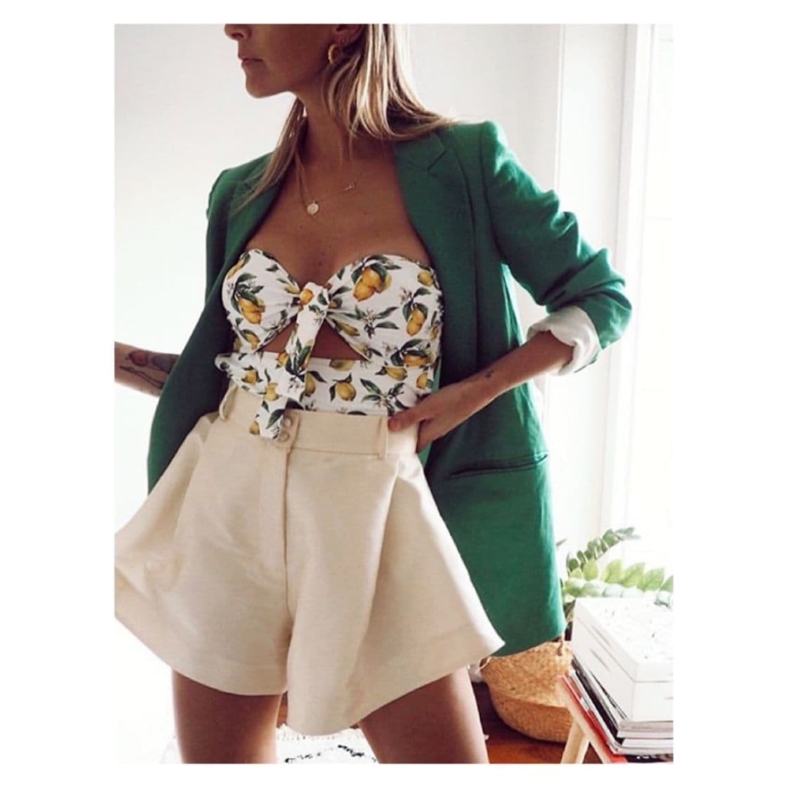 Moda Shorts y blazer Zara