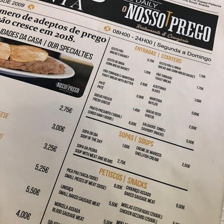 Restaurantes O Nosso Prego Amadora