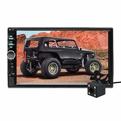 Electronic Aigoss Radio Coche Bluetooth para 2 DIN Reproductor MP5 de 7" Pantalla