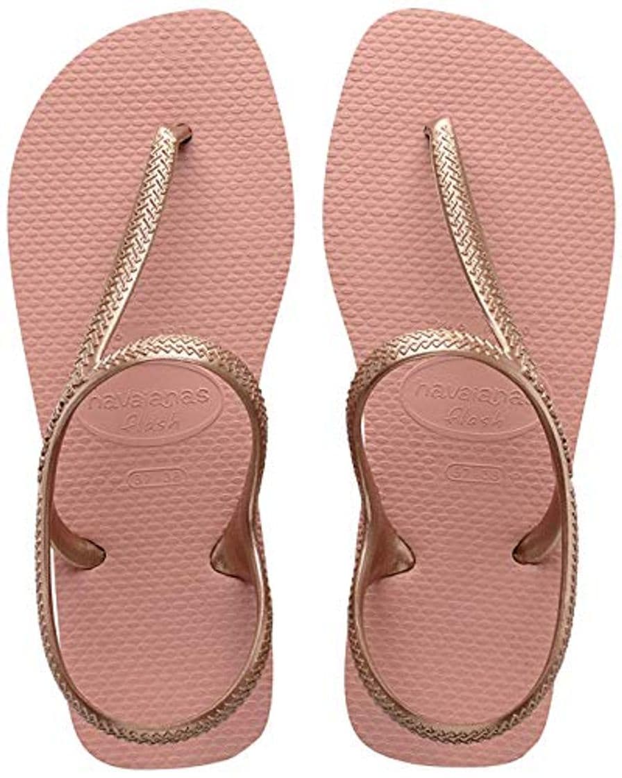 Moda Havaianas Flash Urban, Sandalias de Talón Abierto para Mujer, Dorado