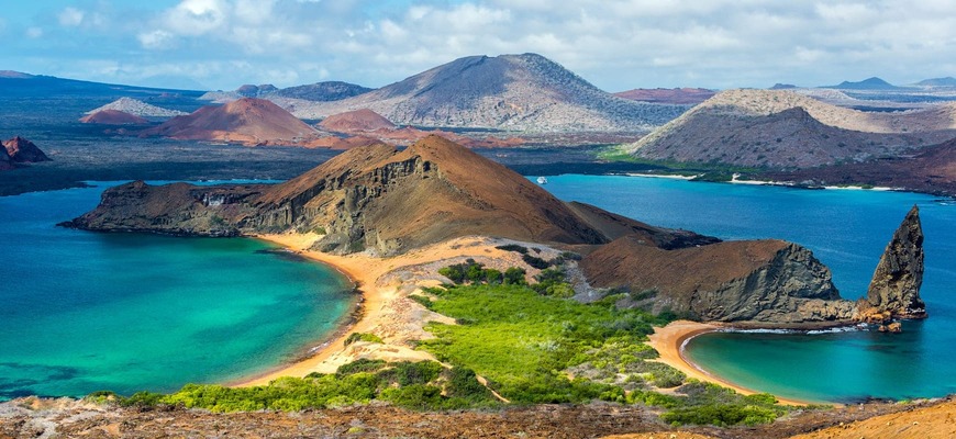 Moda Nadar no lago Darwin nas Galápagos 